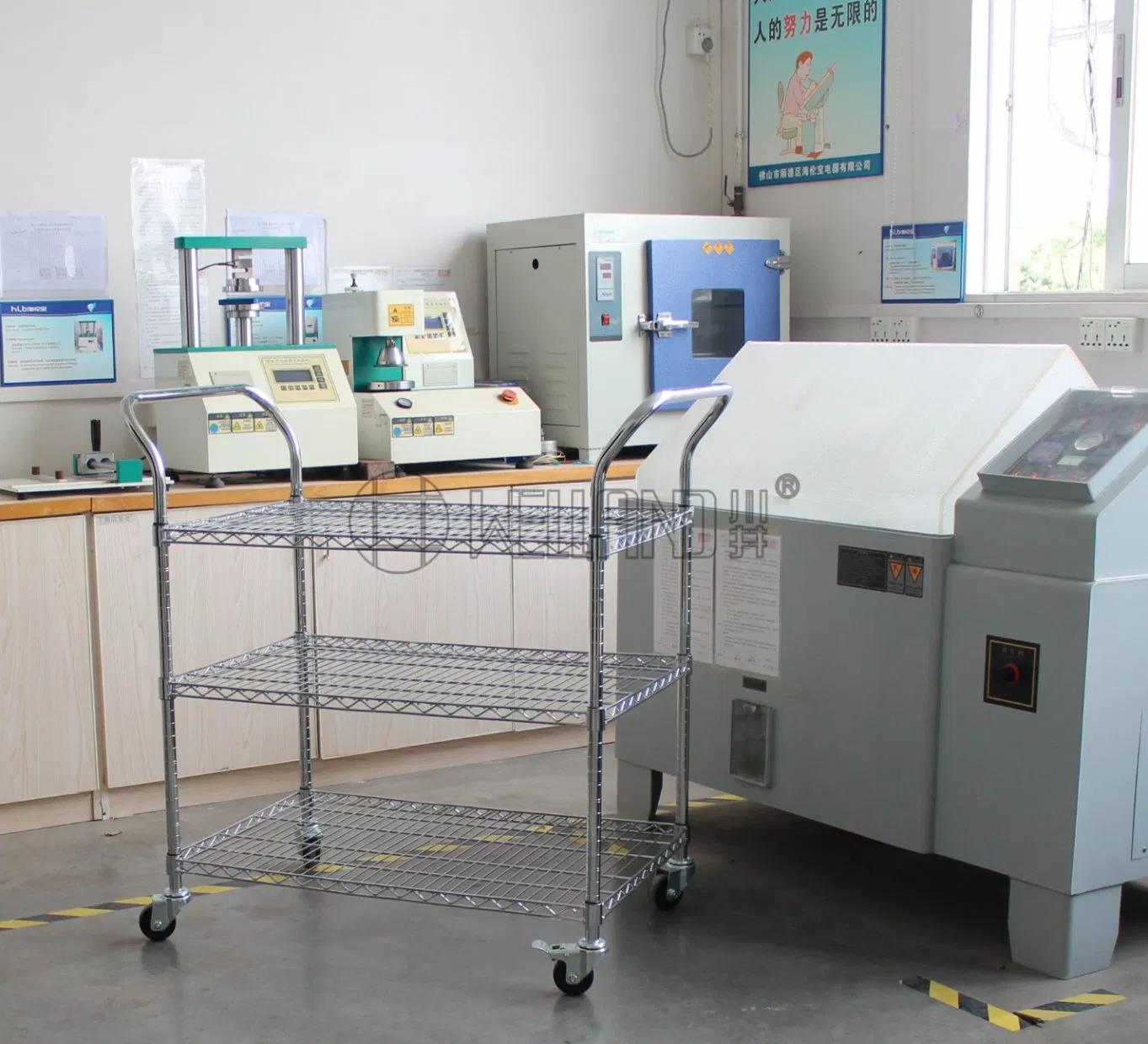 NSF 산업용 금속 정전기 방지 ESD 트롤리